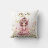 Fantasy Fee wilde bloem pastel Kussen (Voorkant)