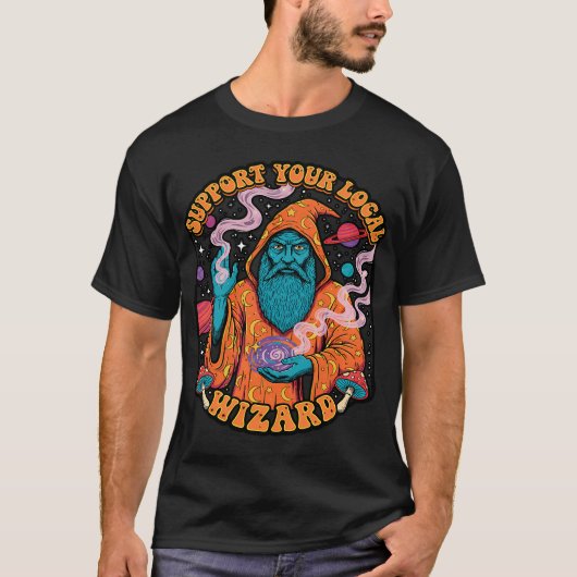 Fantasy fee zittend met rode draak t-shirt (Voorkant)