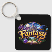 Fantasy Fictie Liefhebbers Sleutelhanger (Voorkant)