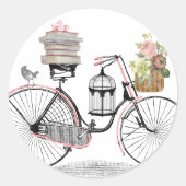 Fantasy-fiets Ronde Sticker (Voorkant)