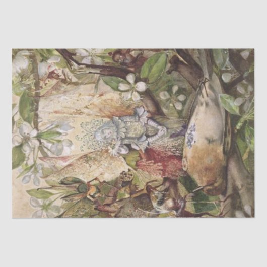 Fantasy Fine Art Fairy Wrapping Tissuepapier (Voorkant)