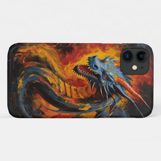 Fantasy Fire Breathing Dragon Case-Mate iPhone Case (Achterkant (horizontaal))