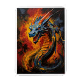 Fantasy Fire Breathing Dragon Magneet (Verticaal)