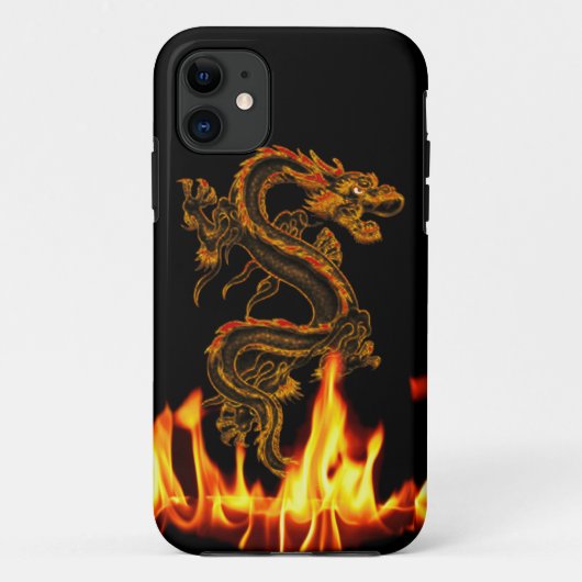 Fantasy Fire Dragon iPhone 5 Hoesje (Achterkant)