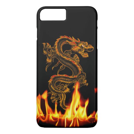Fantasy Fire Dragon iPhone 7 plus hoesje (Achterkant)