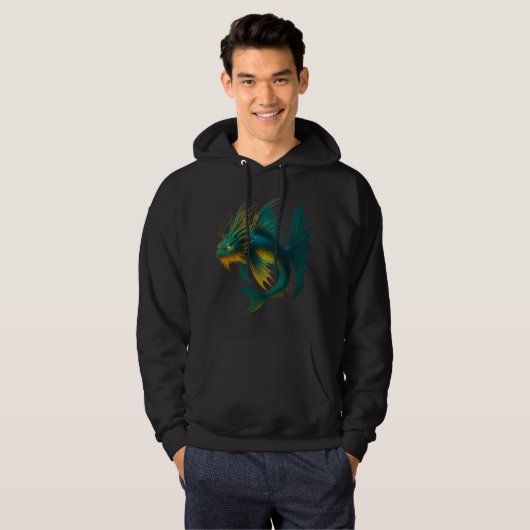 Fantasy Fish Glow Hoodie (Voorkant volledig)