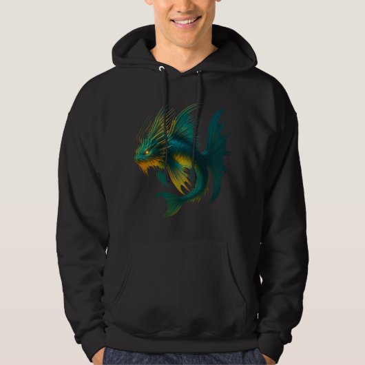 Fantasy Fish Glow Hoodie (Voorkant)