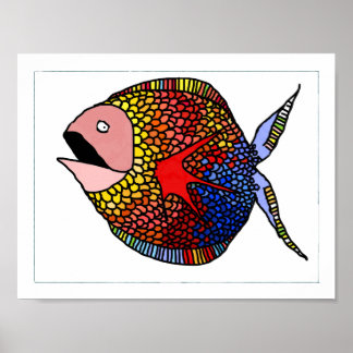 Fantasy Fish Poster: Vissen Poster