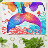 Fantasy Fish Scene Design Theedoek (Gevouwen)