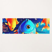 Fantasy Fish Swim Design Yogamat (Voorkant (horizontaal))
