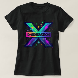 Fantasy Flat Design DX Logo Graphic voor Streetwea T-shirt