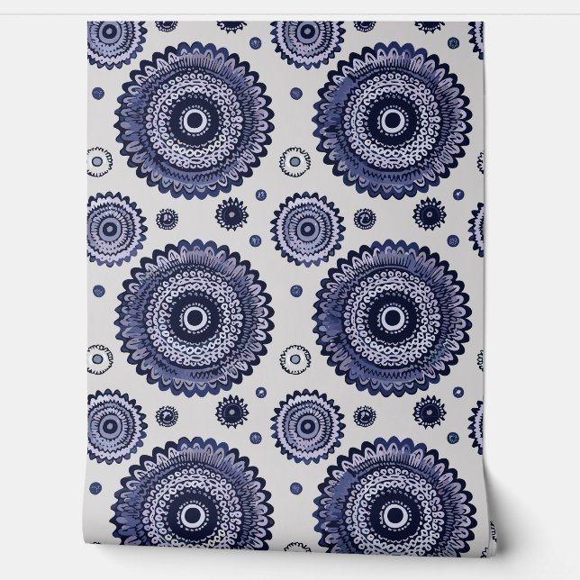 Fantasy floral behang (Afrollen)