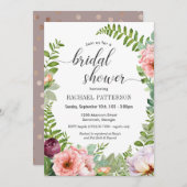 Fantasy Floral Bridal Shower Uitnodiging (Voorkant / Achterkant)