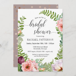 Fantasy Floral Bridal Shower Uitnodiging