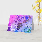 Fantasy Floral Hand-getekende Graphic Kaart (Gele Bloem)