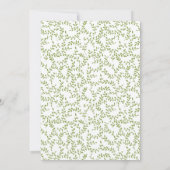 Fantasy Floral krans bruiloft uitnodiging (Achterkant)