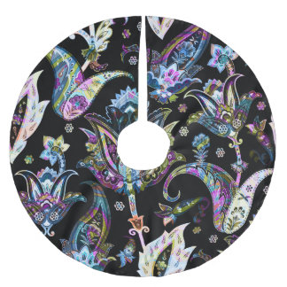 Fantasy Floral Paisley: naadloos Ornament Kerstboom Rok