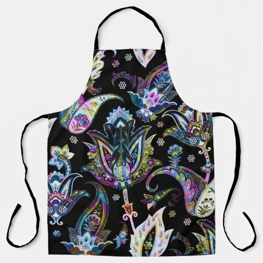 Fantasy Floral Paisley: naadloos Ornament Schort (Voorkant)
