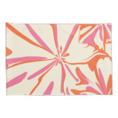 Fantasy Floral - Roze, Oranje en crème Kussensloop (Achterkant-Rechts)