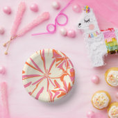 Fantasy Floral - Roze, Oranje en crème Papieren Kommen (Feest)