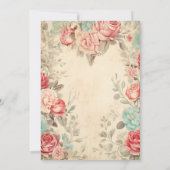 Fantasy Florals Vrouwen 50ste Verjaardag Kaart (Achterkant)