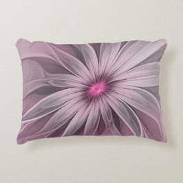 Fantasy Flower Abstract Plum Floral Fractal Art Accent Kussen