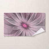 Fantasy Flower Abstract Plum Floral Fractal Art Bad Handdoek (Handdoek)