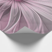 Fantasy Flower Abstract Plum Floral Fractal Art Cadeaupapier (Hoek)