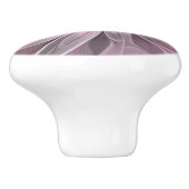 Fantasy Flower Abstract Plum Floral Fractal Art Keramische Knop (Zijkant)