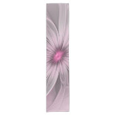 Fantasy Flower Abstract Plum Floral Fractal Art Korte Tafelloper (Voorkant)