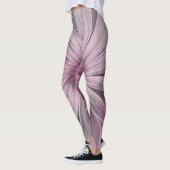 Fantasy Flower Abstract Plum Floral Fractal Art Leggings (Links)