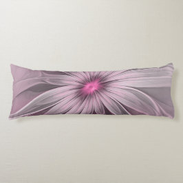 Fantasy Flower Abstract Plum Floral Fractal Art Lichaamskussen