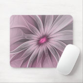 Fantasy Flower Abstract Plum Floral Fractal Art Muismat (Met muis)