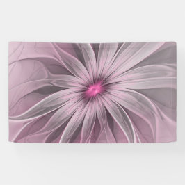 Fantasy Flower Abstract Plum Floral Fractal Art Spandoek