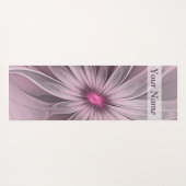Fantasy Flower Abstract Plum Floral Fractal Name Yogamat (Achterkant (horizontaal))