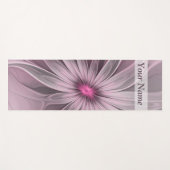 Fantasy Flower Abstract Plum Floral Fractal Name Yogamat (Voorkant (horizontaal))