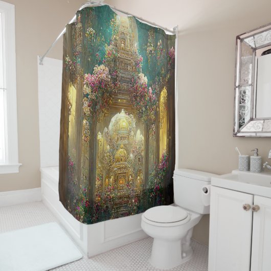 Fantasy Flower Church - Douchegordijn (In situ)