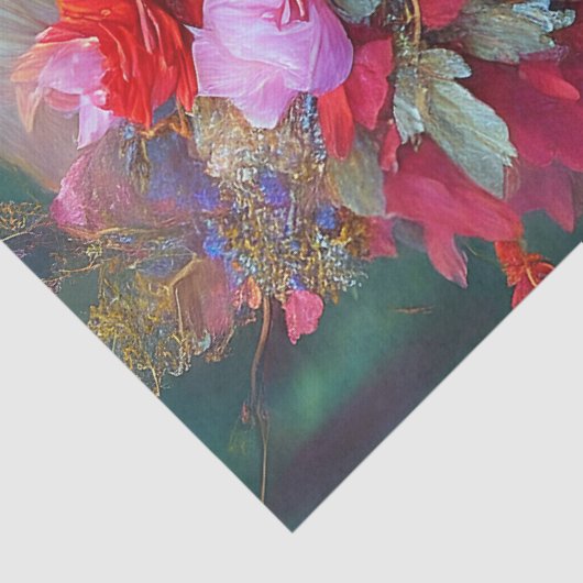 Fantasy Flower Garden Fairy Decoupage Tissuepapier (Detail)