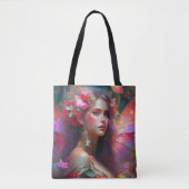 Fantasy Flower Garden Fairy Tote Bag (Voorkant)