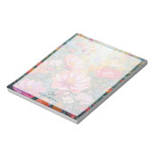 Fantasy Flower Garden gepersonaliseerd monogram Notitieblok (Linkerzijde)