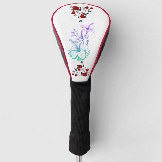 Fantasy Flowers Afbeelding Golfheadcover (Voorkant)
