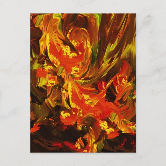 Fantasy Flowers Briefkaart (Voorkant)