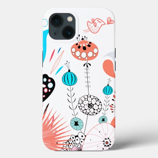 Fantasy Flowers en Birdie Case-Mate iPhone Case (Achterkant)