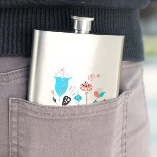 Fantasy Flowers en Birdie Heupfles (Voorbeeld)