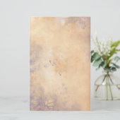 Fantasy Flowers - Paars Briefpapier (Staand voorkant)