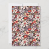 Fantasy Flowers - trouwkaart 'save the date' Save The Date (Achterkant)