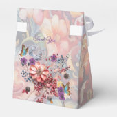 Fantasy Flowers uiten de vreugde van de natuur. Bedankdoosjes (Achterkant)