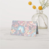 Fantasy Flowers uiten de vreugde van de Natuur. Plaatskaartje (Achterkant)