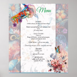 Fantasy Flowers uiten de vreugde van de natuur. Poster