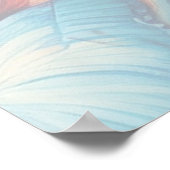 Fantasy Flowers uiten de vreugde van de natuur. Poster (Hoek)